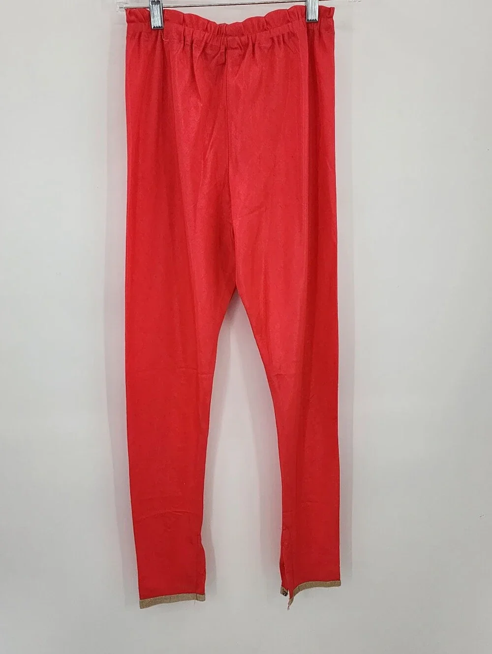 Girls Red Embellished Anarkali Set with Matching Leggings By For Kids Sz 8 Years